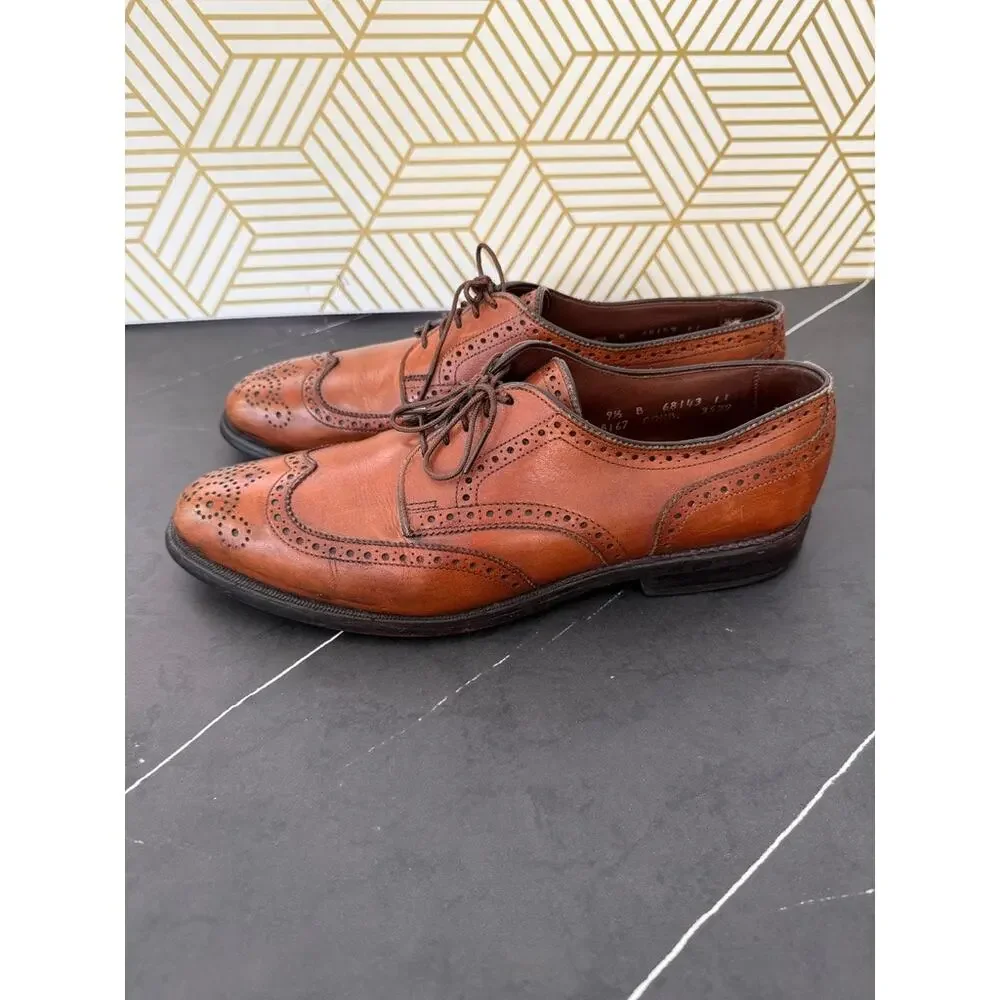 Allen Edmonds Men's Brown Leather Oxfords | Size 9.5 B